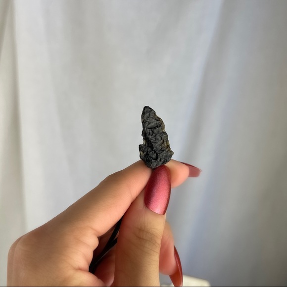 🚫SOLD🚫 NWOT Tektite Pendant Necklace Natural Ancient Stone Sterling Silver - Picture 12 of 16